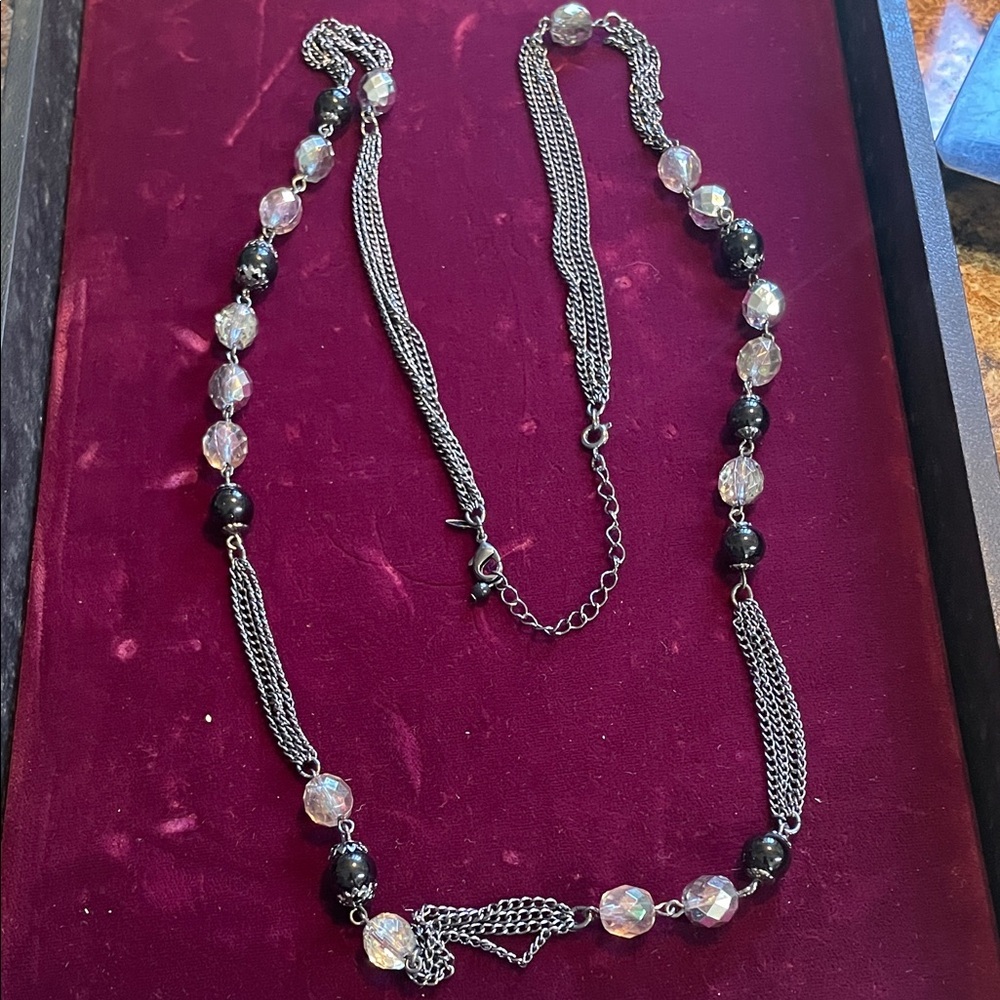 Elegant forever shimmer beat it Long necklace